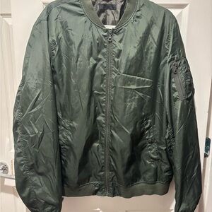 Uniqlo L Olive Bomber Jacket for Men